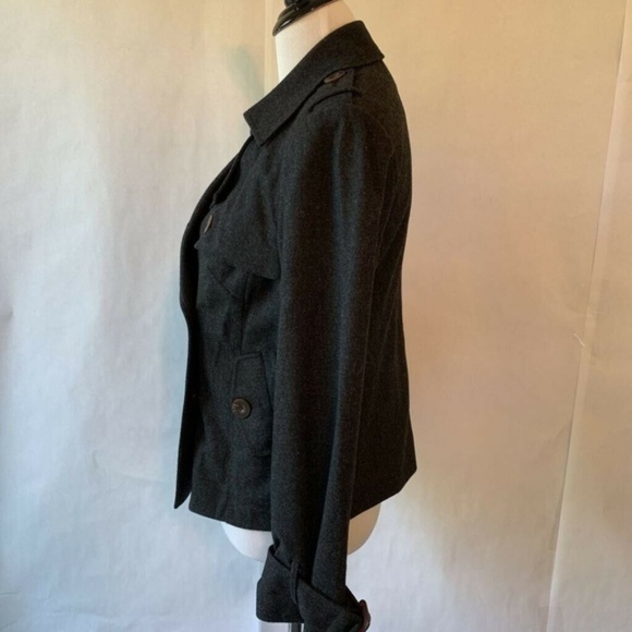 Larsen Peacoat Gray Double Breasted Button 10 - Picture 4 of 8